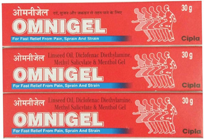 

Cipla Omnigel for Fast Relief from Pain, Sprain and Strain Gel(90 g)