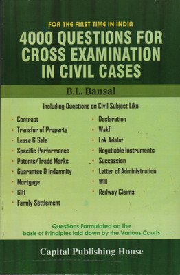 4000 Questions For Cross Examination In Civil Cases(English, Paperback, B.L.Bansal)