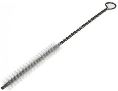 

Menage Metal Set of 2 Mini Tube and Straw Brushes with Tiny Bristles Small Openings Like Nozzles, Straws (White)(White)