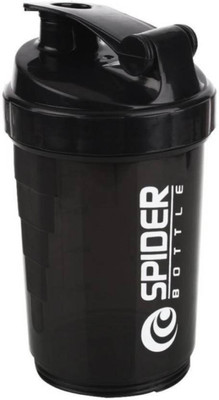spider 500 ml Plastic Shaker(Pack of 1, Black)