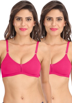 SONA M1020-PINK-PINK-75B Women T-Shirt Non Padded Bra(Pink)