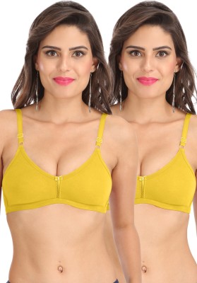 SONA M1020 Full Coverage Everyday Women T-Shirt Non Padded Bra(Yellow)