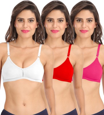 SONA M1020 Full Coverage Everyday Women T-Shirt Non Padded Bra(Multicolor)