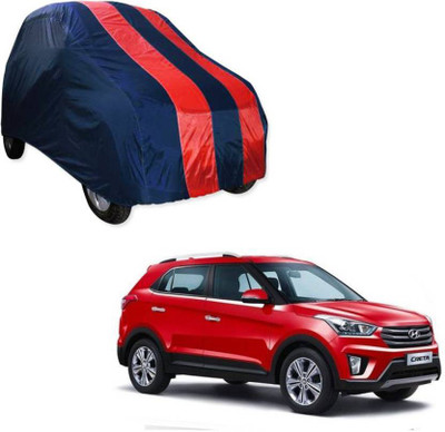 Gromaa Car Cover For Hyundai Creta (Without Mirror Pockets)(Red, Blue)