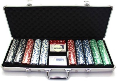 

INDMART 500 Pieces Diced Poker Chip Set (Multicolor)(Multicolor)
