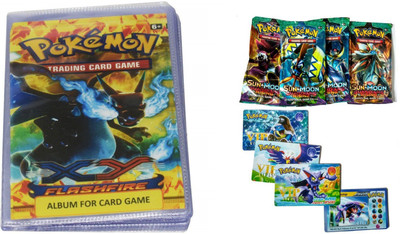 

Bestie Toys Pokemon Trading Card Album - 2 Pocket (Total 52 Pocket)(Multicolor)