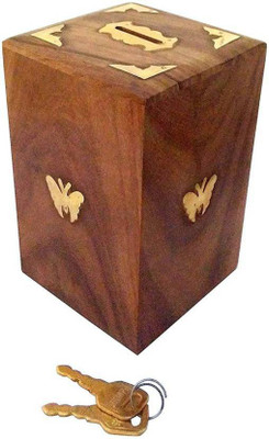 

Triple S Handicrafts Flp36 Coin Bank(Brown)
