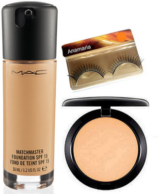 

anamaria Eyelashes & Match Master Foundation With Compact(Set of 3)
