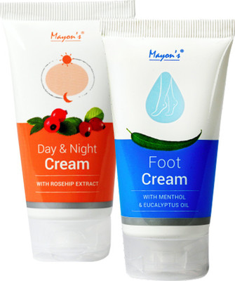

Mayons Day & night cream with rosehip extract and Foot Cream Combo(Set of 2)