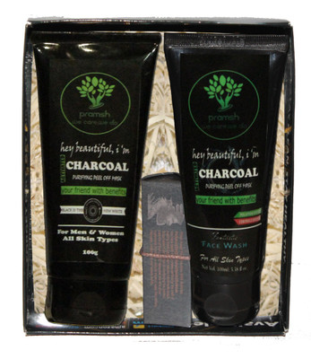 

PRAMSH Gift Pack Of Activated Charcoal Soap 100gm & Face Wash 100gm & Peel Off Mask 100gm (Pack of 3)(Set of 3)