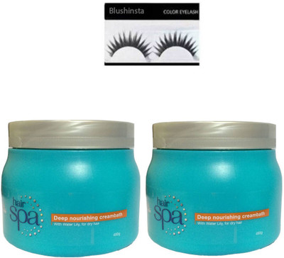 

blushinsta hair spa set 2, eyelashes(Set of 3)