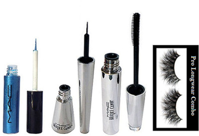 

pro longwear combo Eyelashes, Eyeliner & Mascara, Gliter Eyeliner(Set of 4)