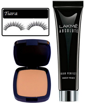 

tiara Eyelashes Studio Fix Compact, Blurr Perfect Primer(Set of 3)