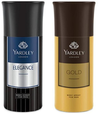 

Yardley London Elegance and Gold For Men Pack Of 2 Body Spray - For Men(150 ml, Pack of 2)
