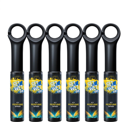 

Set Wet Go Icy Perfume Spray Pocket Perfume - For Men(120 ml, Pack of 6)