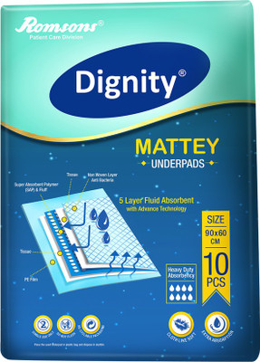 

Dignity Mattey Underpads Adult Diapers - L(10 Pieces)