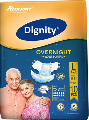 

Dignity Overnight Adult Diapers Adult Diapers - L(10 Pieces)