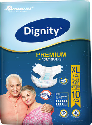 

Dignity Premium Adult Diapers - XL(10 Pieces)