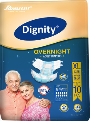 

Dignity Overnight Adult Diapers Adult Diapers - XL(10 Pieces)