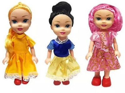 

Nabhya Sister Fashion Dolls With Long Hair Blue Purple - Height 27 cm(Pack Of 3 Dolls)(Multicolor)