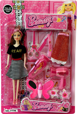 

TOYZTREND BEAUTIFUL GIRL IN A BLISTER WITH HAIR ACCESSORIES AND ONE CHANGEABLE DRESS(Multicolor)
