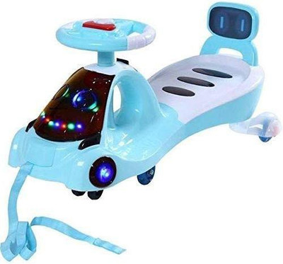 

DD RETAIL Magic Car,Swing Car,Rider,Ride-On Car for Kids With Light And Music (2 to 6 Years,30 kg) Car Battery Operated Ride On(Blue)