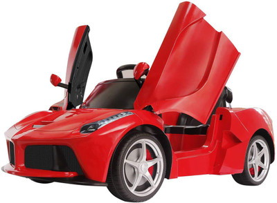 Webby Battery Operated Ride On Car for Kids with Music, Horn, Headlights with 30Kg Weight Capacity (Red) Car Battery Operated Ride On(Red)
