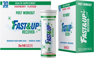 

fast&up RECOVER 3*10 TABS RASPBERRY Energy Drink(3x0.15 g, RASPBERRY Flavored)