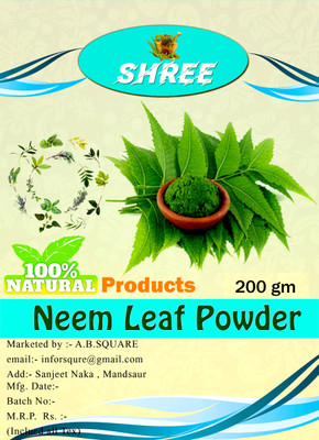 

Shree NEEM LEAVES(Azadirachta indica) POWDER_200 g(200 g)
