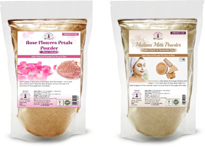 

3G organic Rose Petal Multani Mitti Natural Face Pack for Anti Acne Anti Blemishes Anti wrinkles(200 g)