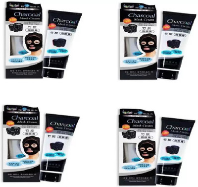 

Wingage Bamboo Charcoal Oil Control Anti-Acne Deep Cleansing Blackhead Remover, Peel Off Mask (Pack of 4) (520 g)(520 g)