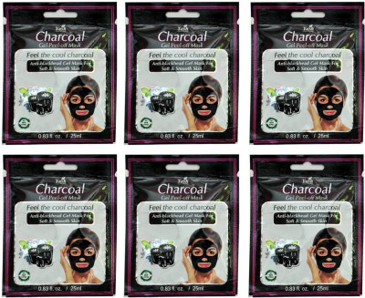 Yash Herbal Charcoal face mask 6 pouch pack(125 ml)