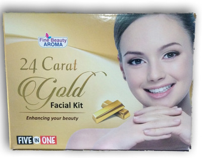 

Fine Beauty 24 CARAT GOLD FACIAL KIT 250 GRMS AT PROMOTIONAL PRICE 250 g