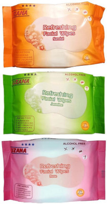 

Uzana Refreshing Facial Wipes(Pack of 75)