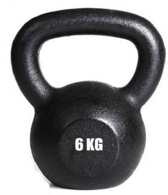 

saipro 6 KG CAST IRON KETTLEBELL FOR GYM EXERCISE Black Kettlebell(6 kg)