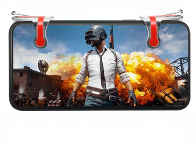 

BUY SURETY Game Controller Mobile Gaming Trigger for PUBG/Fortnite Gaming Joysticks for 4.5-6.5inch Android iOS Phone Gaming Accessory Kit(Red, Transparent, For Android, iOS, Wii)