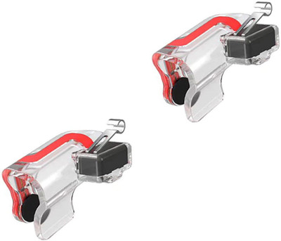 

lifemusic 1 Pair of Gaming Fire Buttons for Android iOS Phones Gaming Accessory Kit(Red, White, For Android, iOS)