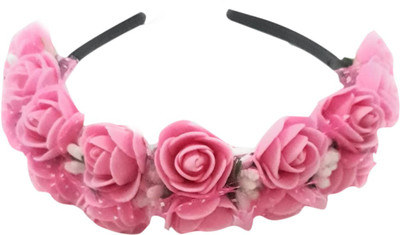 

GiftsBouquet Party Wear Floral Hair Band Hair Band(Pink)