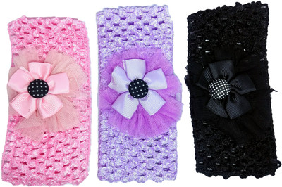 

VPT Flower Headband Hair Band(Pink, Purple, Black)