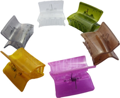 

Nice Claw Hair Clip Clutcher - (Multicolor) for Girls & Women, Set of 6 Hair Claw(Multicolor)