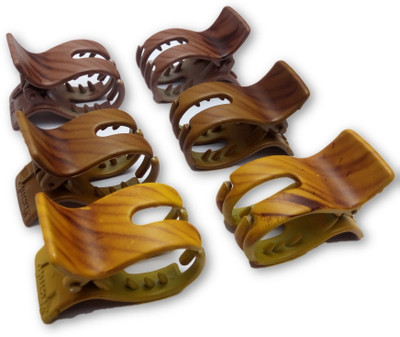 

Nice Butterfly Claw Hair Clip Clutcher - (Multicolor) for Girls & Women, Set of 6 Hair Claw(Brown)