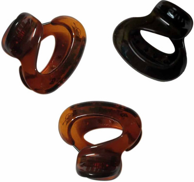 

New Arihant Traders New Arihant Traders- Premium Quality Hair Clutchers/Clips/Claws for Women & Girls- (Korean Style - small size) Hair Claw(Brown, Black)