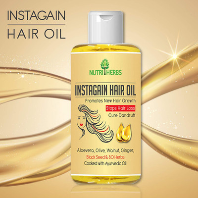 

Nutriherbs Instagain Hair Oil For Men & Women Hair Oil(100 ml)