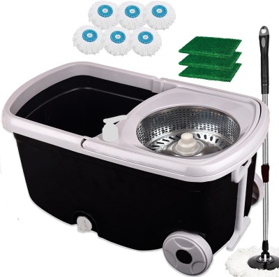 Ryan Classic Magic Spin Bucket Mop with Wheels for Floor Cleaning Mop BES-0-034 Mop Set