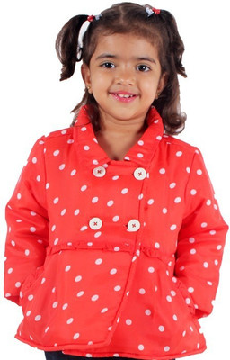 

Kidsdew Full Sleeve Polka Print Baby Girls Jacket, Bird of paradise