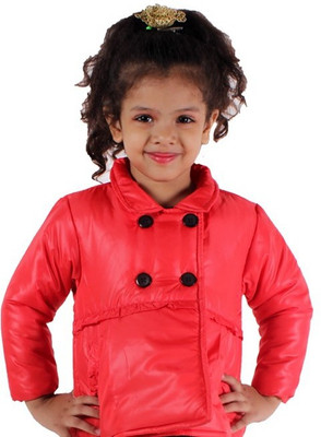 

Kidsdew Full Sleeve Self Design Baby Girls Jacket, Bitter sweet