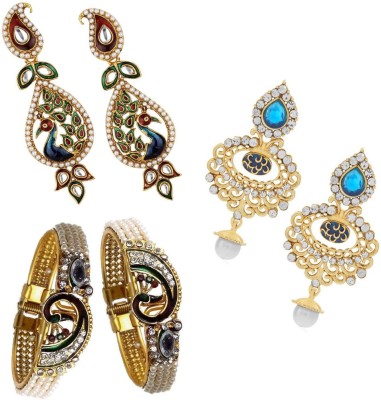 STYYLO FASHION Brass, Alloy Gold-plated Multicolor Jewellery Set(Pack of 1)