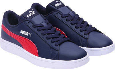 

Puma Boys & Girls Lace Sneakers(Blue, Peacoat-ribbon red-white