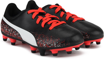 

Puma Boys & Girls Lace Football Shoes(Black, White