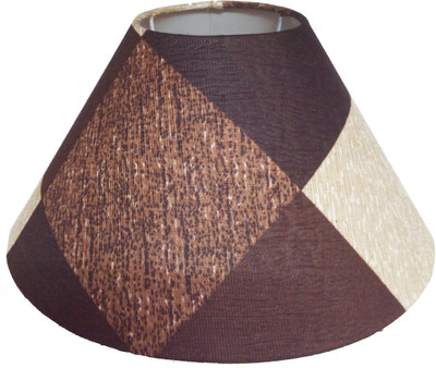 

RDC 10" Round Brown Check Designer - B22 Holder Ring Size Table Lamps Lamp Shade(Cotton, Plastic)